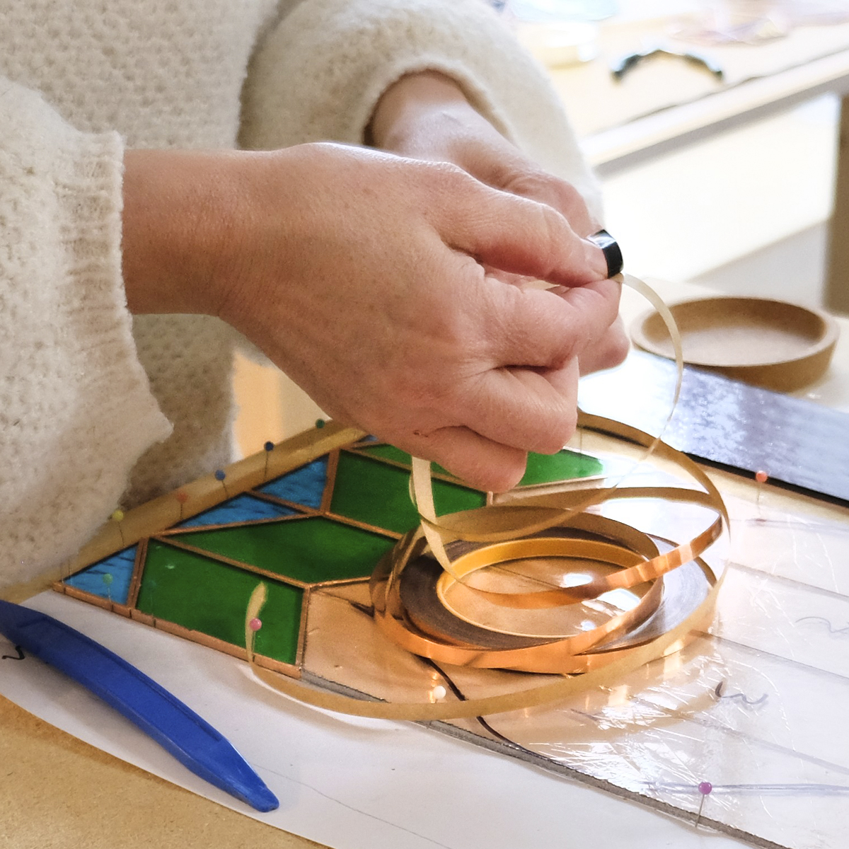 Atelier et démonstration de vitrail à la chapelle – Muniverre